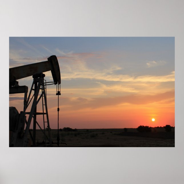 Póster Amanecer del petróleo (Frente)