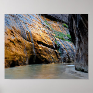 Póster Amanecer del río Virgin