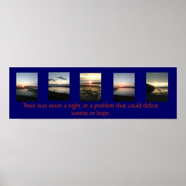 Póster amanecer diario (Frente)