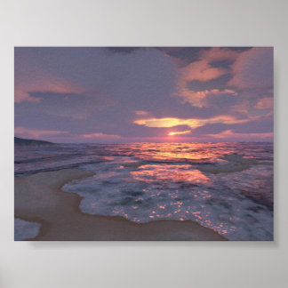 Póster Amanecer digital