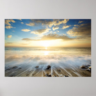 Póster Amanecer dorado