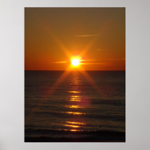 Póster Amanecer dorado