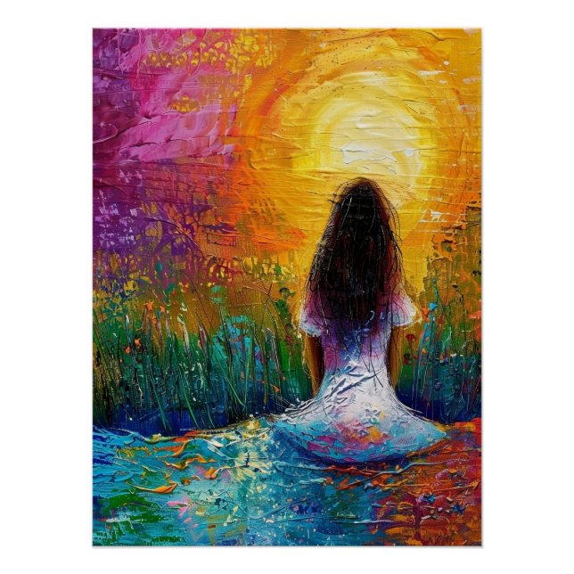 Póster Amanecer Dorado Abraza su Alma (Anverso)