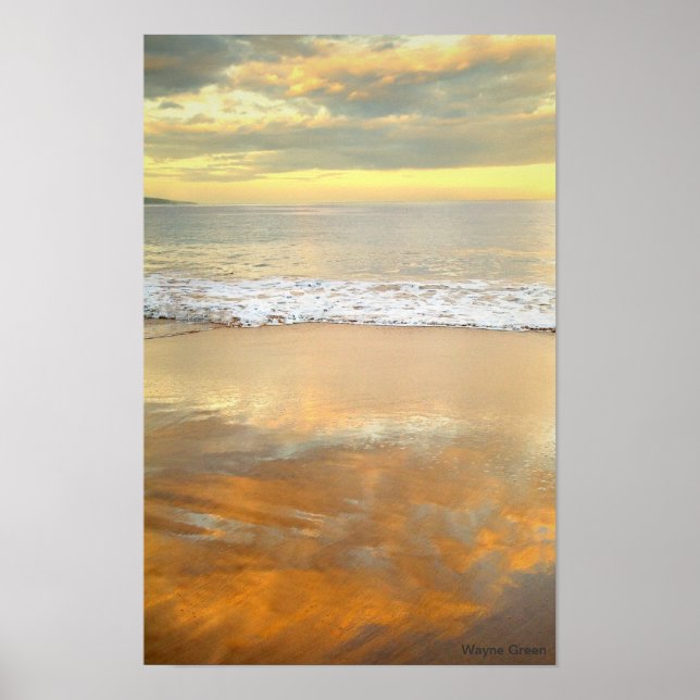 Póster Amanecer Dorado - Maui (Frente)