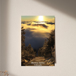 Póster Amanecer Dorado Sobre Las Nubes