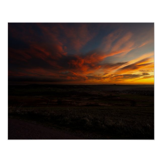 Póster Amanecer dramático (Anverso)