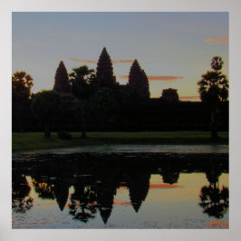 Póster Amanecer en Angkor Wat