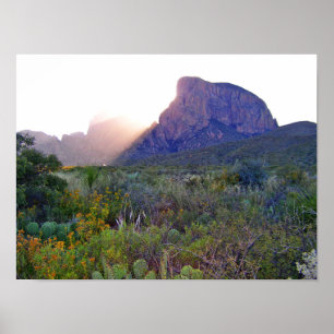 Póster Amanecer en Chisos, Texas