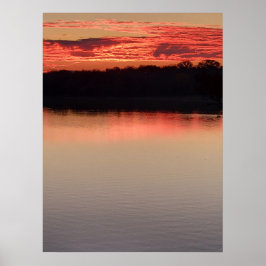 Póster Amanecer en el lago Koronis