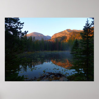 Póster Amanecer en el lago Nymph II