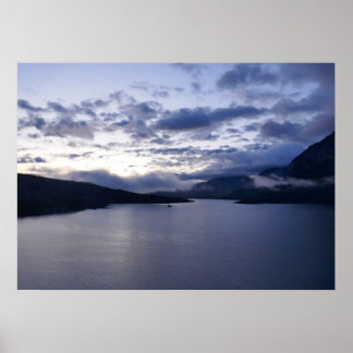 Póster Amanecer en el lago St. Mary II