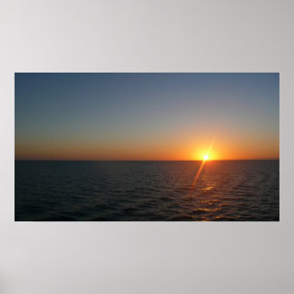 Póster Amanecer en el Mar III Océano Atlántico