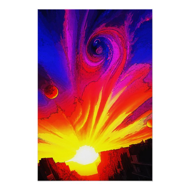 Póster Amanecer En El Multiverso (Anverso)