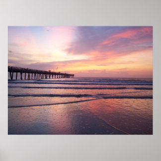 Póster Amanecer en el Poster de agosto