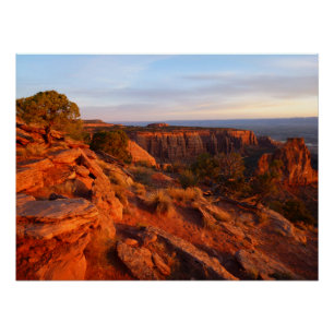 Póster Amanecer en el sendero Grand View en el Monumento