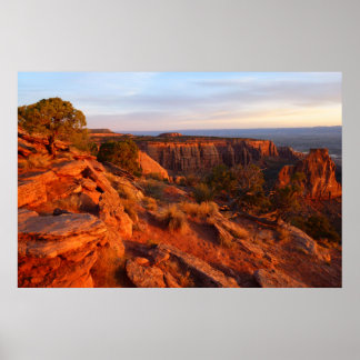 Póster Amanecer en el sendero Grand View en el Monumento