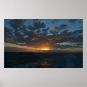 Póster Amanecer en la costa oceánica del Mar II