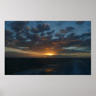 Póster Amanecer en la costa oceánica del Mar II