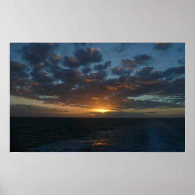 Póster Amanecer en la costa oceánica del Mar II (Frente)