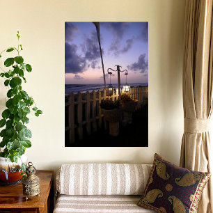 Póster Amanecer en la playa