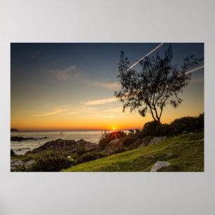 Póster Amanecer En La Playa Armação, Brasil