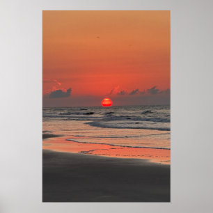 Póster Amanecer en la playa de Isle Of Palms