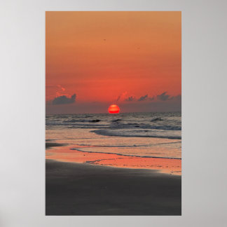 Póster Amanecer en la playa de Isle Of Palms