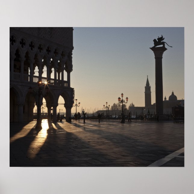Póster Amanecer en la Plaza San Marco (Frente)