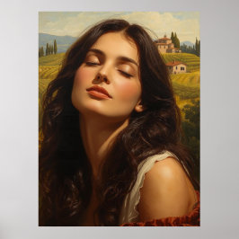 Póster Amanecer en la Toscana