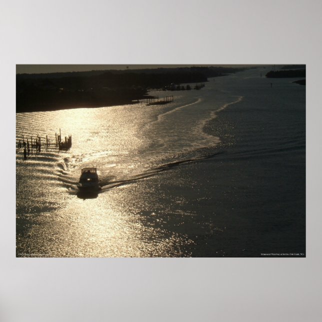 Póster Amanecer en la vía navegable intracoastal - impres (Frente)