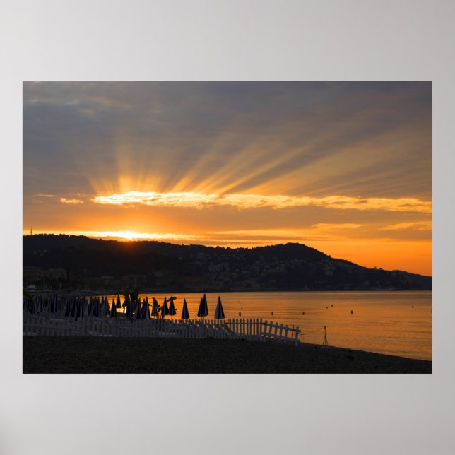 Póster Amanecer en Promenade des Anglais (Frente)