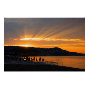Póster Amanecer en Promenade des Anglais