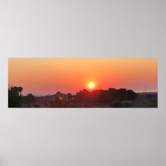 Póster Amanecer en Sicilia