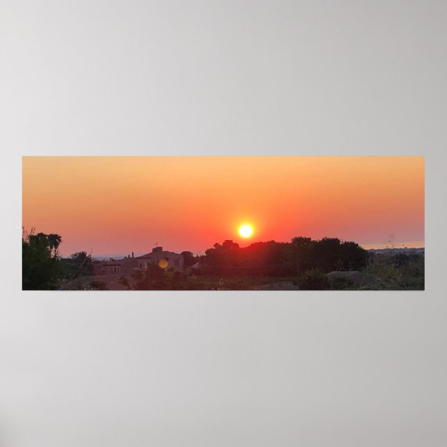 Póster Amanecer en Sicilia (Frente)