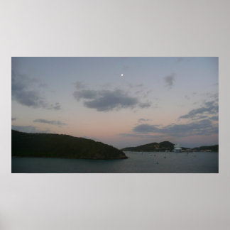 Póster Amanecer en St. Thomas III Islas Vírgenes Estadoun