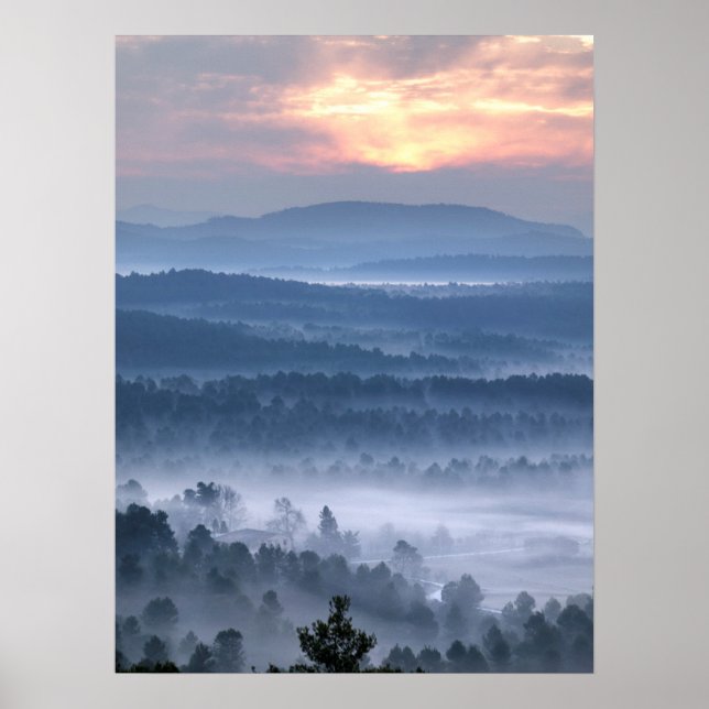 Póster Amanecer entre los valles (Frente)