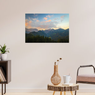 Póster Amanecer impresionante en el valle de Logar, Eslov