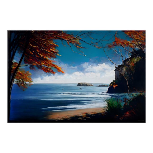 Póster Amanecer Oceánico (Anverso)