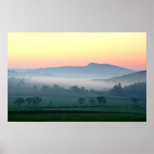 Póster Amanecer por el muro de Hadrians