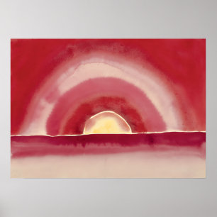 Póster Amanecer por pinturas de Georgia O'Keeffe