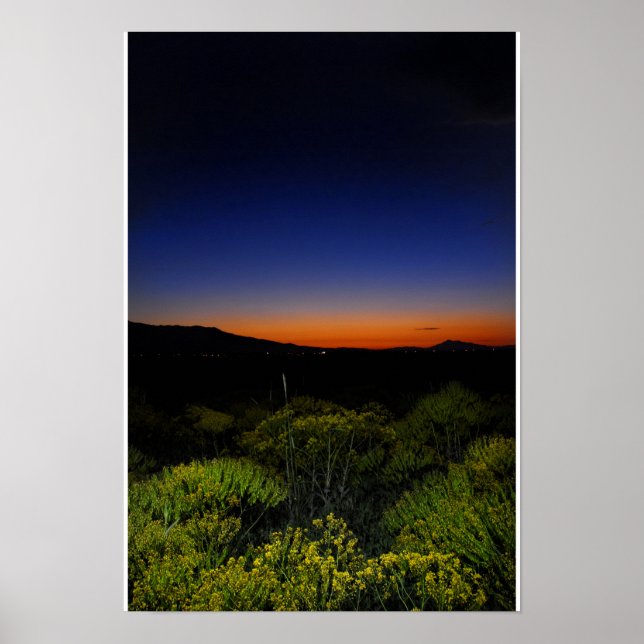 Póster Amanecer relleno de color (Frente)