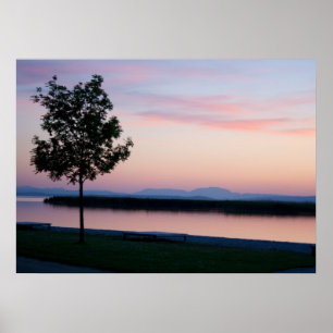 Póster Amanecer rosa