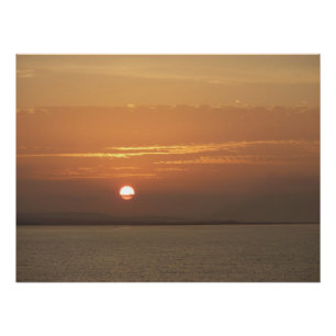 Póster Amanecer sobre Aruba I Mar Caribe