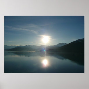 Póster Amanecer sobre College Fjord Alaska Fotografía