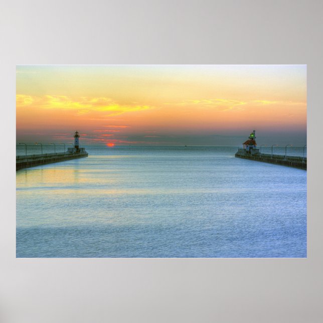 Póster Amanecer sobre el Canal (Frente)