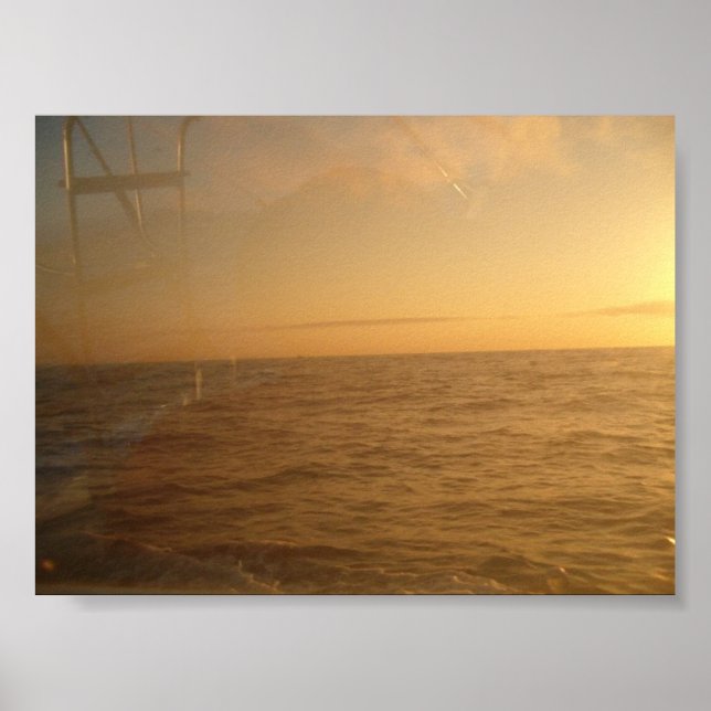 Póster amanecer sobre el océano en Cabo (Frente)