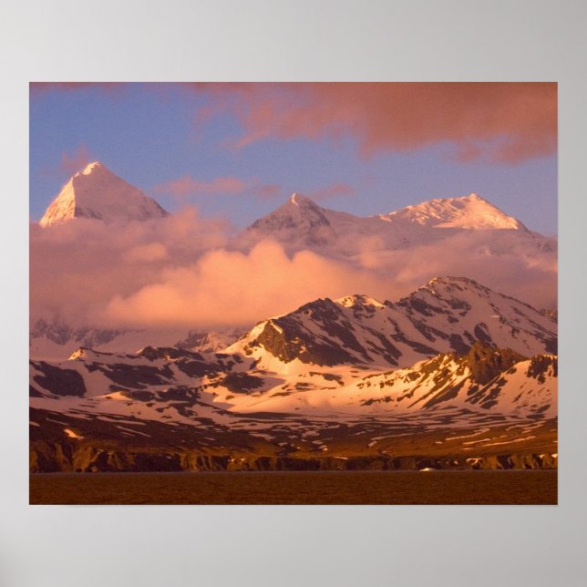 Póster Amanecer sobre las cordilleras del sur (Frente)