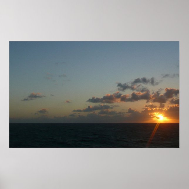 Póster Amanecer sobre San Juan I Puerto Rico (Frente)