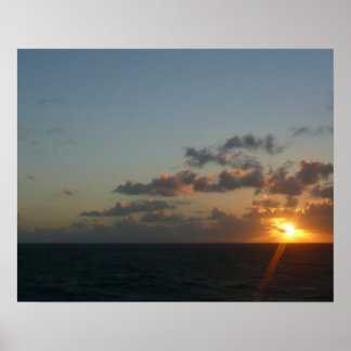 Póster Amanecer sobre San Juan I Puerto Rico