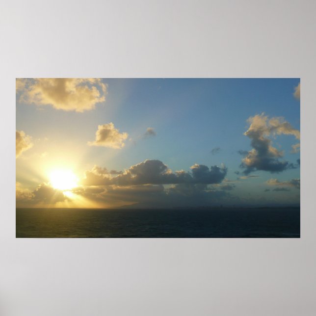 Póster Amanecer sobre San Juan II Puerto Rico (Frente)